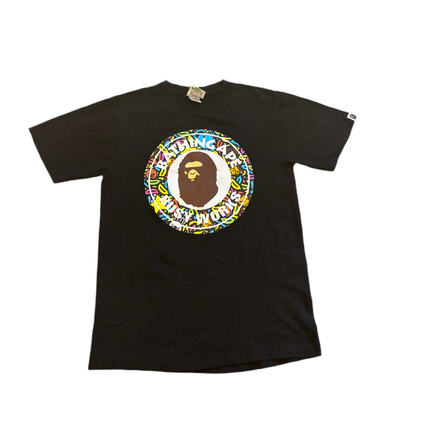 Bape tee multi coloured graphic S